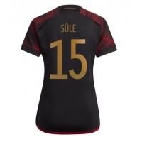 Koszulka piłkarska Niemcy Niklas Sule #15 Strój wyjazdowy dla kobiety MŚ 2022 tanio Krótki Rękaw